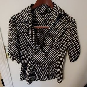 Black and White Polka Dot Shirt